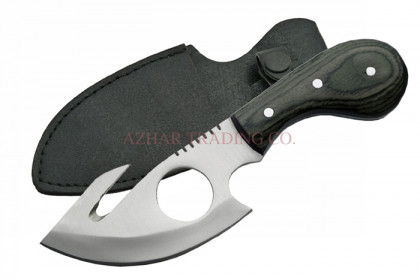 Gut Hook Knife (Black Handle)