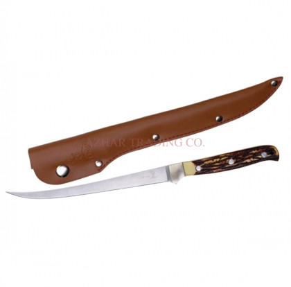 Classic Fillet Fishing Knife with Leather Sheath