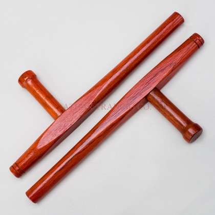 Wooden Red Round Tonfa