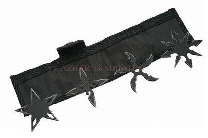 4-Piece Ninja Throwing Star Set – Black Finish