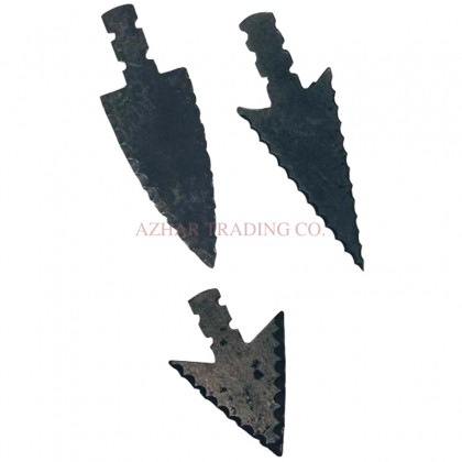 Primitive Flint Arrowheads Set