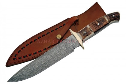 Plainsman Damascus Bowie Knife