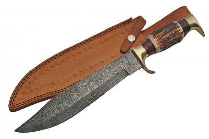 Premium Damascus Bowie Knife