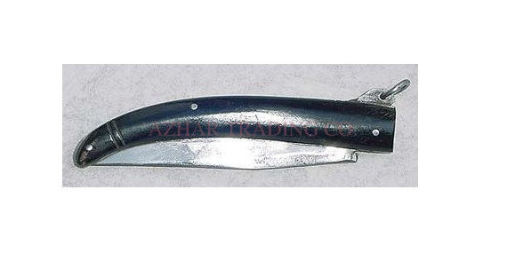 18th Century English Folding Lock Knife with Horn Handle image 2