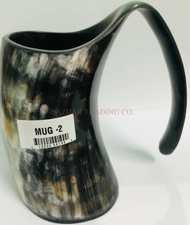 Buffalo Horn Mug with Handle