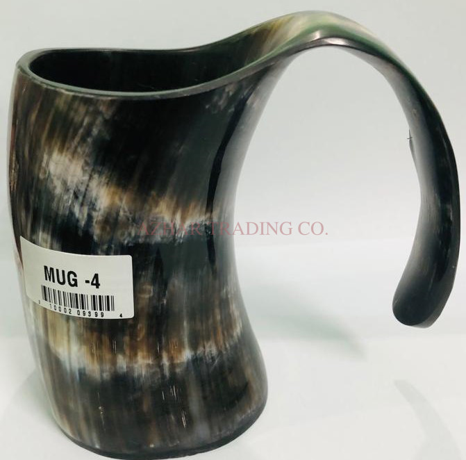 Large Buffalo Horn Mug with Handle