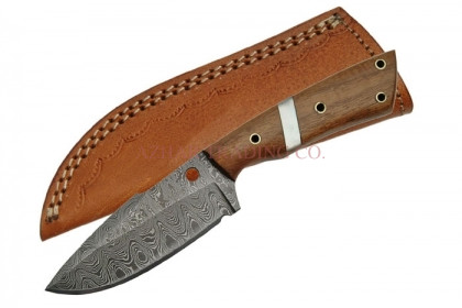 Damascus Hunter Knife (Wood Handle)