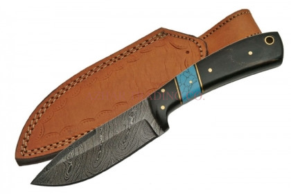 Damascus Hunter Knife (Wood Handle)