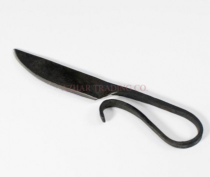 Hand Forged Curved Hook Handle Knife