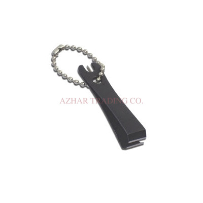 Black Coated Mini Fishing Line Nipper Keychain