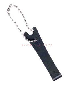 Black Coated Mini Fishing Line Nipper Keychain image 2