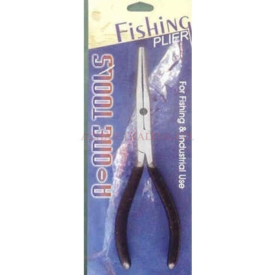 Long Nose Fishing Pliers with Black Grip