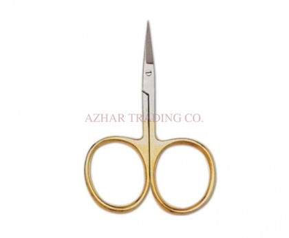 Fine Point Fly Tying Scissors - Gold Handle