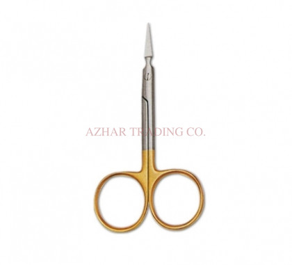 Micro Tip Fly Tying Scissors - Gold Handle