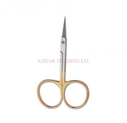 Straight Tip Fly Tying Scissors - Gold Handle