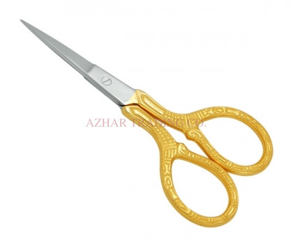 Gold Tower Handle Cuticle Scissor