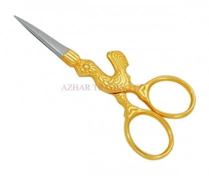 Gold Embroidery Cuticle Scissor