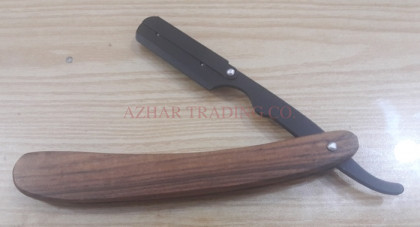 Wooden Handle Straight Shaving Razor