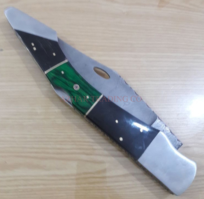 20" Damascus Folding Knife image 5