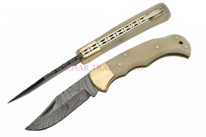 DAMASCUS FOLDING KNIFE