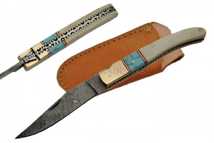 DAMASCUS FOLDING KNIFE 