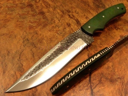 Hammered Carbon Steel Hunting Knife