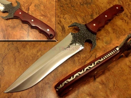 Hammered Carbon Steel Hunting Knife
