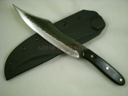 Hammered Carbon Steel Pirate Bowie Knife