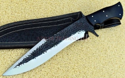 Hammered Forged Hunting Bowie Knife