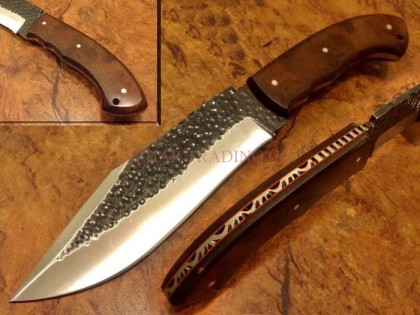 Hammered Carbon Steel Hunting Knife