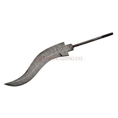 Damascus Knife Blank Blade