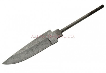 Damascus Hunting Knife Blade