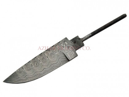 Damascus Skinner Knife Blade