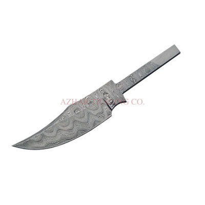 Damascus Clip Hunter Knife Blade