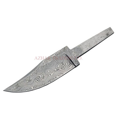 Damascus Full Tang Knife Blade