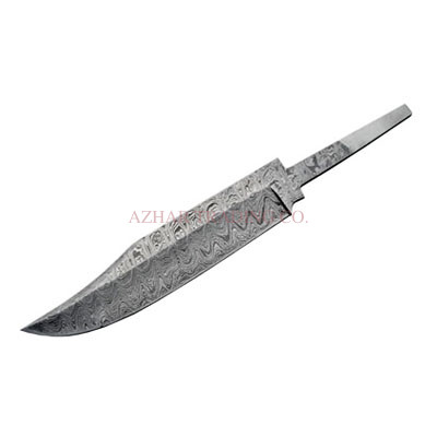 Damascus Clip Point Hunter Knife Blade
