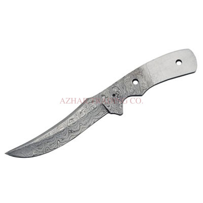 Damascus Buffalo Hunter Knife Blade