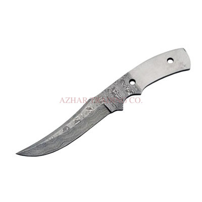 Damascus Bison Hunter Knife Blade
