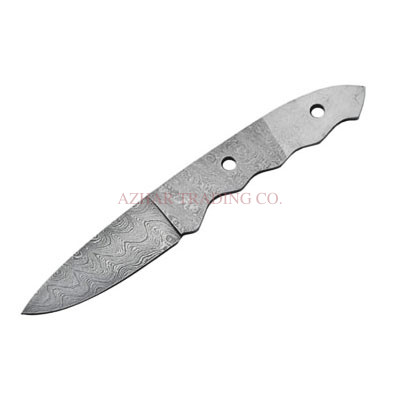 Damascus Big Foot Hunter Knife Blade