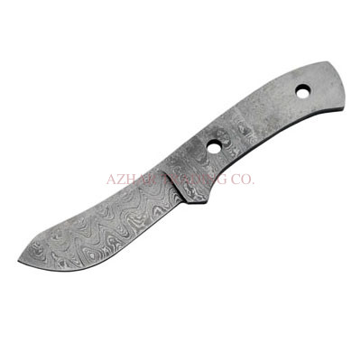 Damascus Skinner Knife Blade