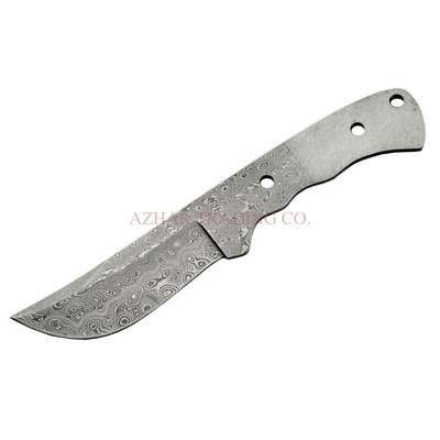 Damascus Coffin Bowie Knife Blade