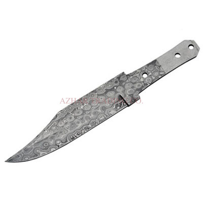 Damascus Large Skinner Knife Blade