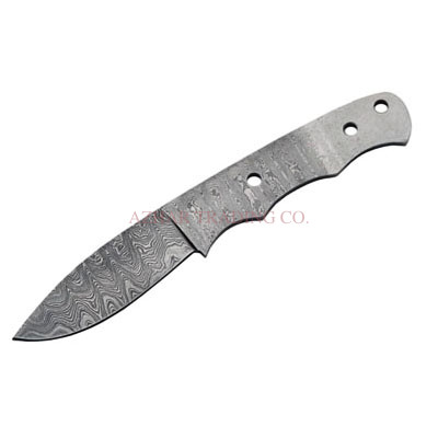 Damascus Skinner Knife Blade
