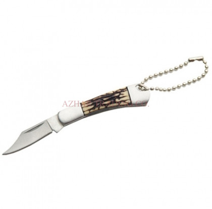 2-Inch Bone Handle Keychain Knife