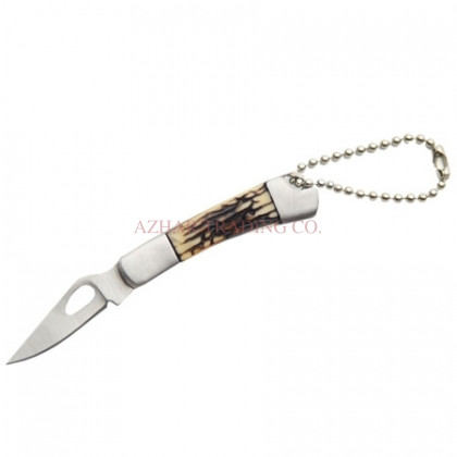 2-Inch Bone Handle Keychain Knife