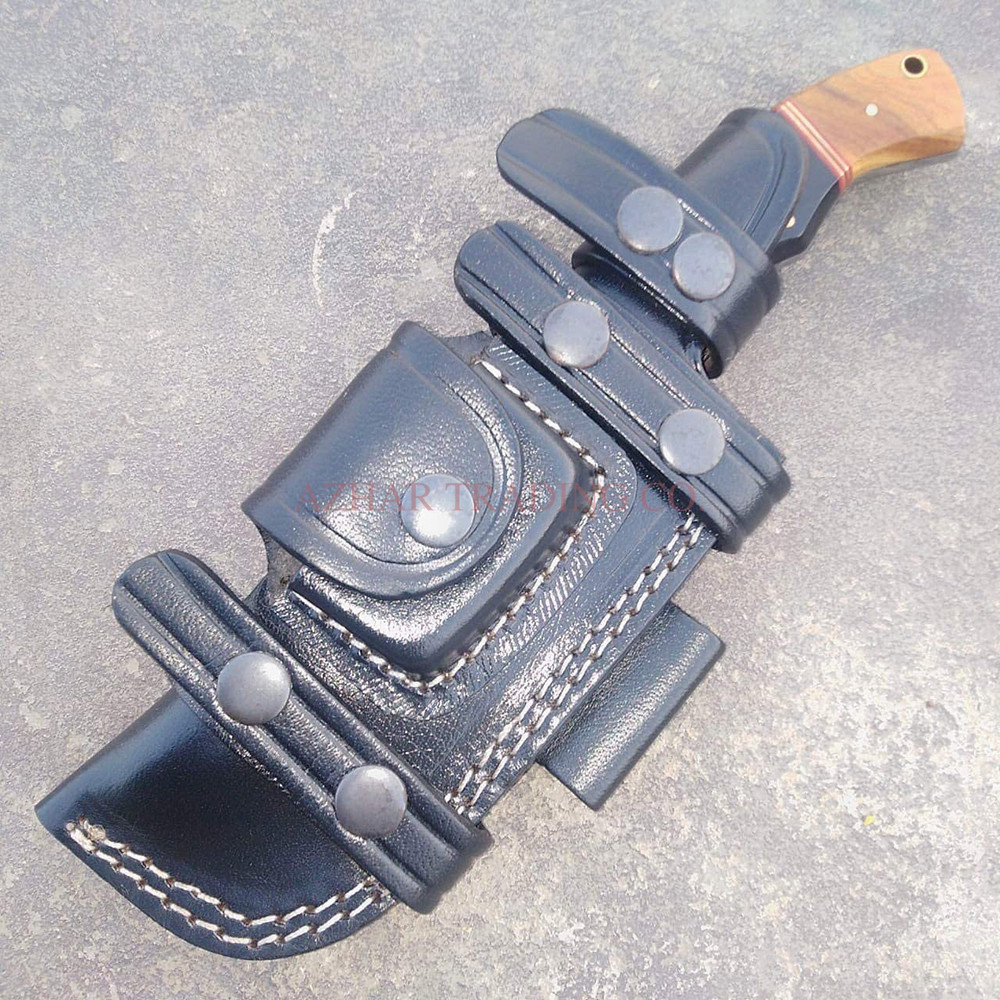 Heavy-Duty Leather Sheath for Tracker Knife image 3
