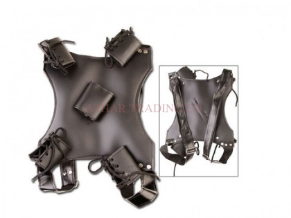 Dual Sword Back Scabbard Holder Harness