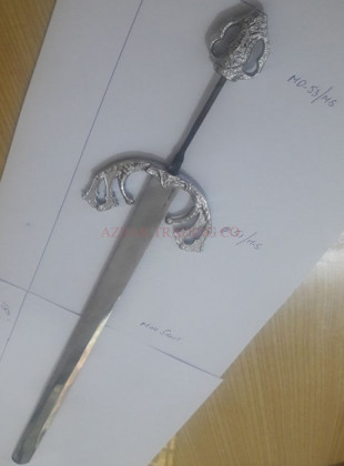 Mini Sword Blade with Pommel & Clip