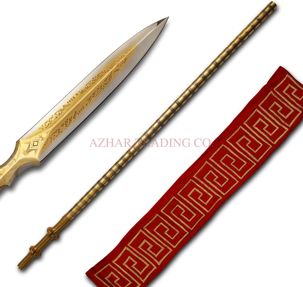 Gold Plated Kratos Leviathan Spear Replica image 2