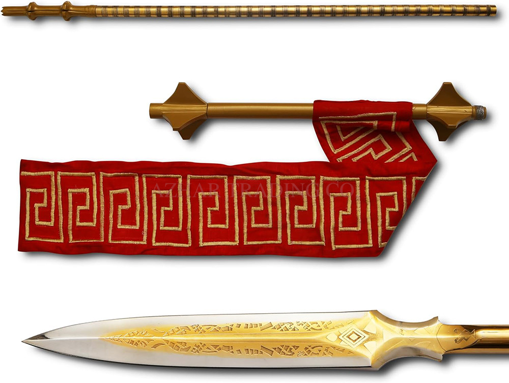 Gold Plated Kratos Leviathan Spear Replica image 3